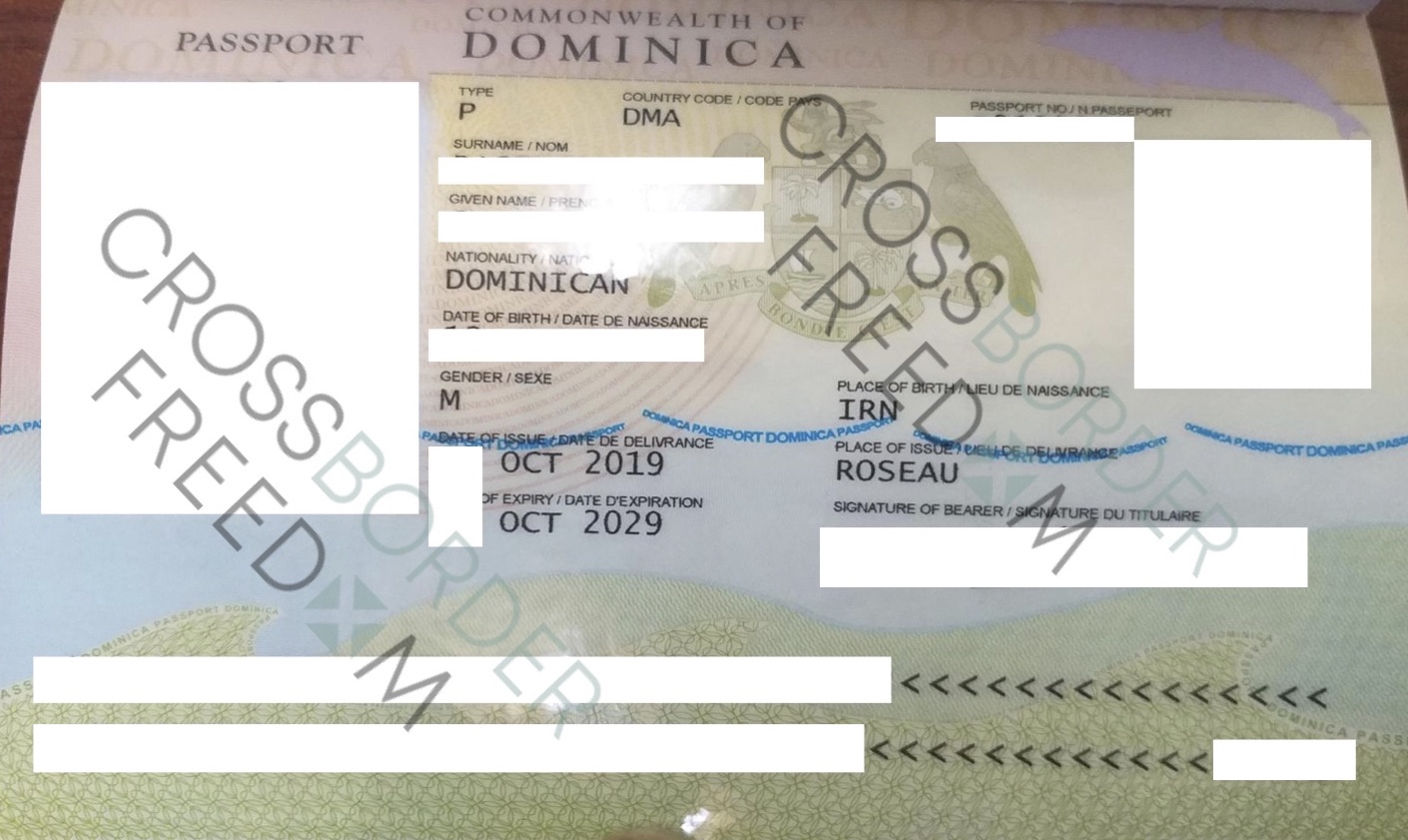 Dominica Passport Issued For Our Client Second Passport
