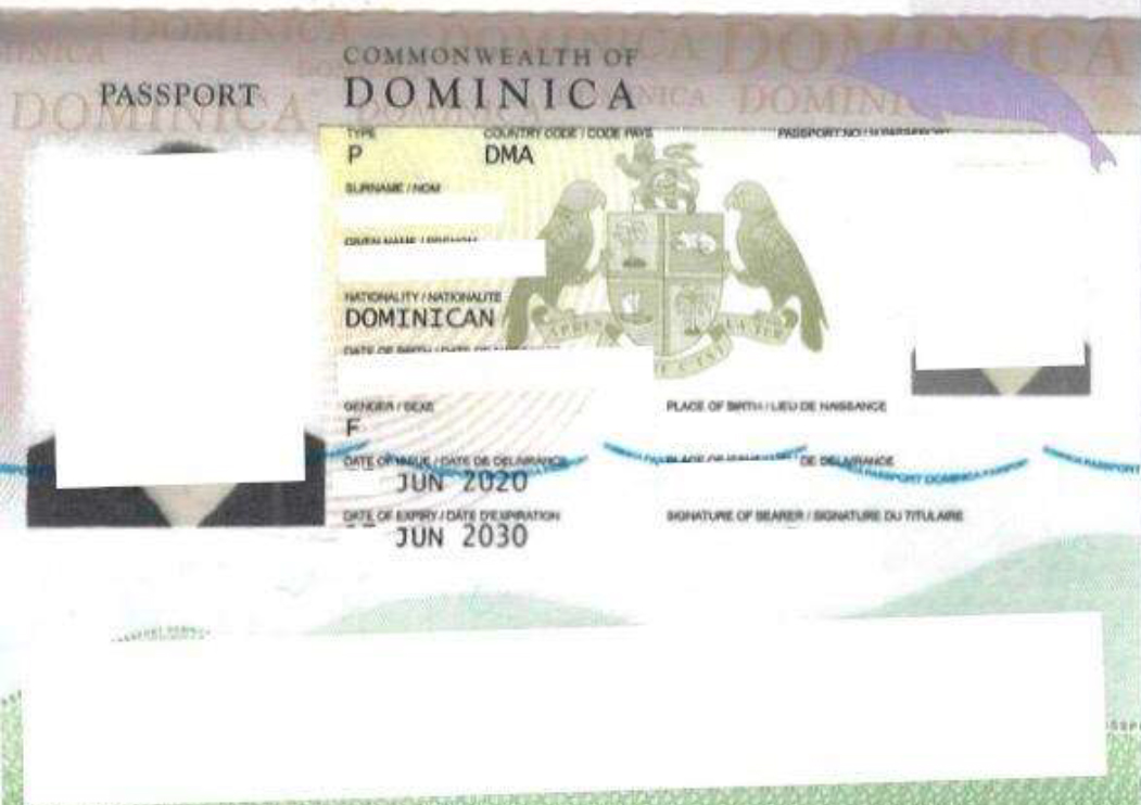 Dominica Passport Issued For Our Respected Client In June 2020