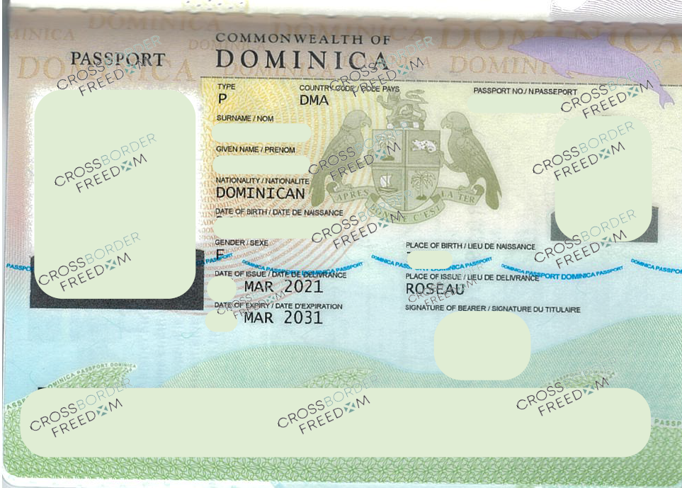 Issuance Of Dominica Passport For Our Client In March 2021